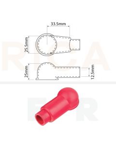 Ionnic SY2982-RED Battery 25.5mm Terminal Insulator in Red – Lug & Ring (Pack QTY 1)